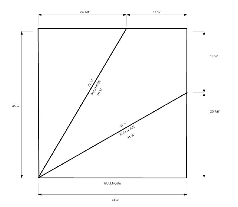 Ensemble de Marches d'angles en érable 1 1/16 - Online Wood Worker