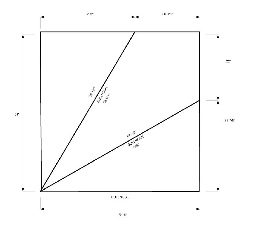 Ensemble de Marches d'angles en Merisier 2 pouces - Online Wood Worker