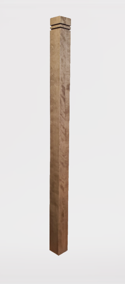 Poteau d'escalier Zen-2 Chêne Rouge - Online Wood Worker