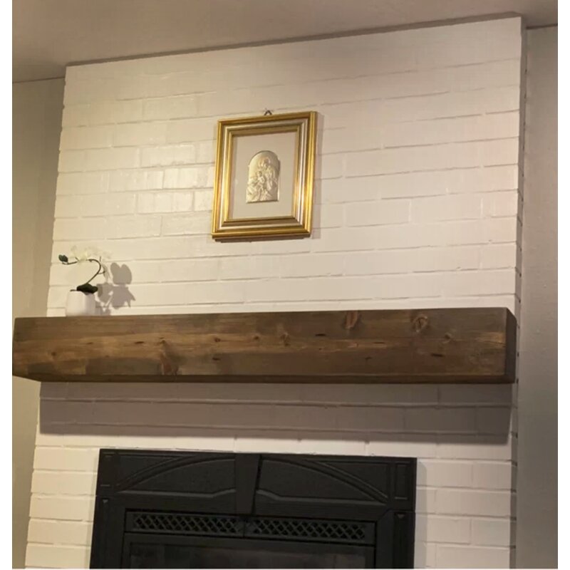 Fireplace Mantel wood Beam surround floating faux beam Faux Beam - Online Wood Worker