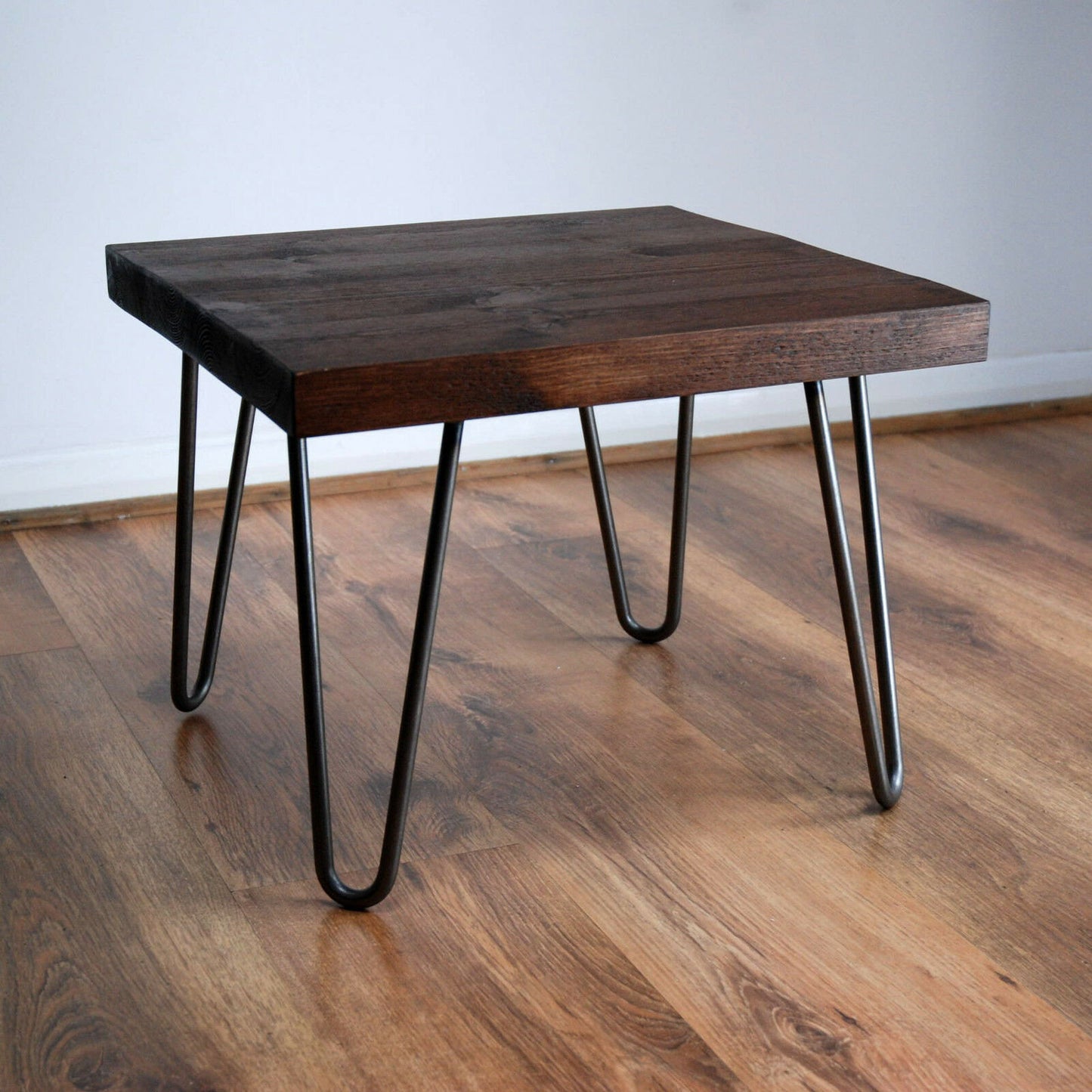 Coffee Table Rustic square Farmhouse Coffee Table coffee Tables with Hairpin Legs Offered in several colors - Online Wood Worker
