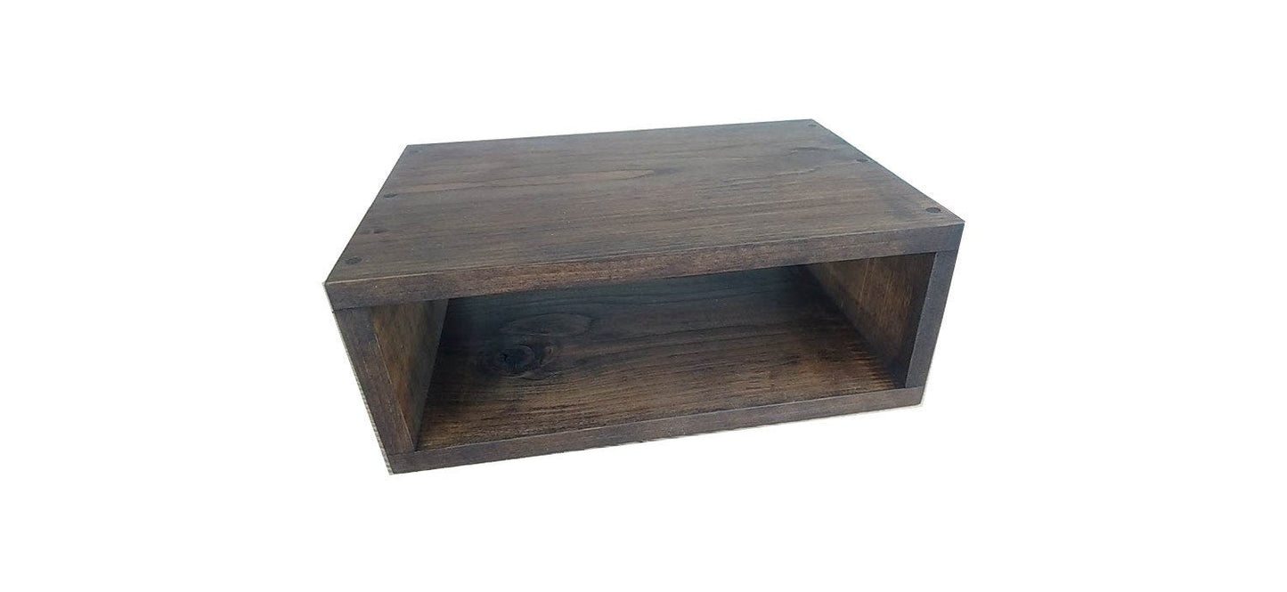 Floating nightstand bedside table made in solid wood Offered in several colors - Online Wood Worker
