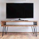 TV Stand media center console mid century modern Offered in several colors - Online Wood Worker