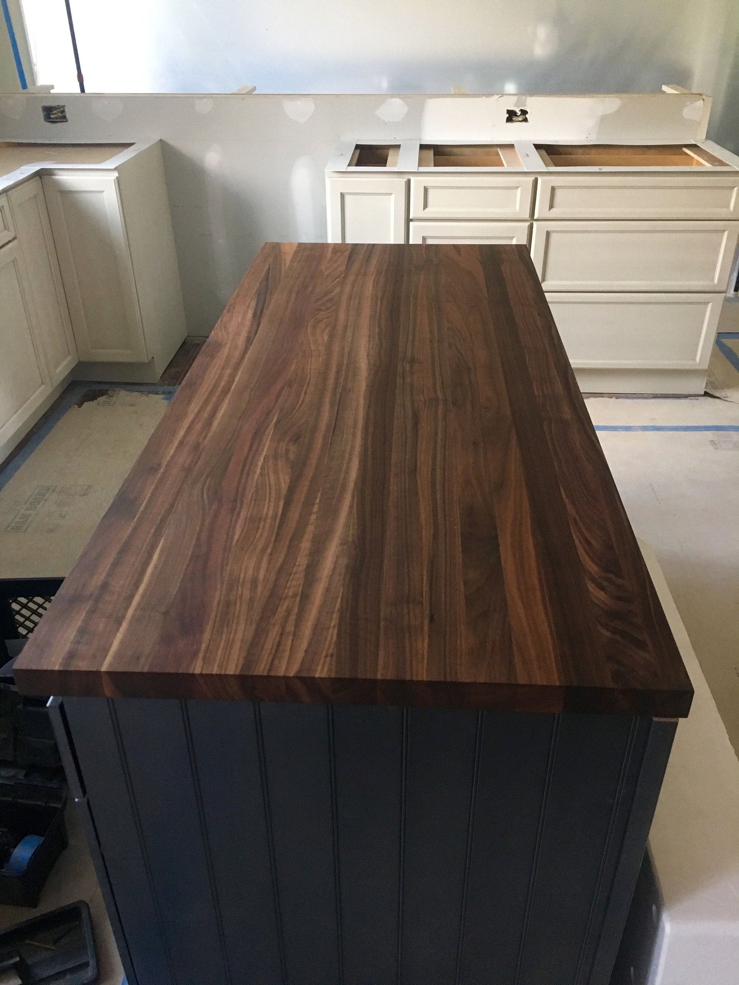 Walnut Countertop Kitchen Island Top - Solid Wood Butcher Block - Various Colors and Size - Online Wood Worker